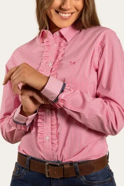 Outlet Ringers Western Ainsley Womens Dress Shirt - Peach