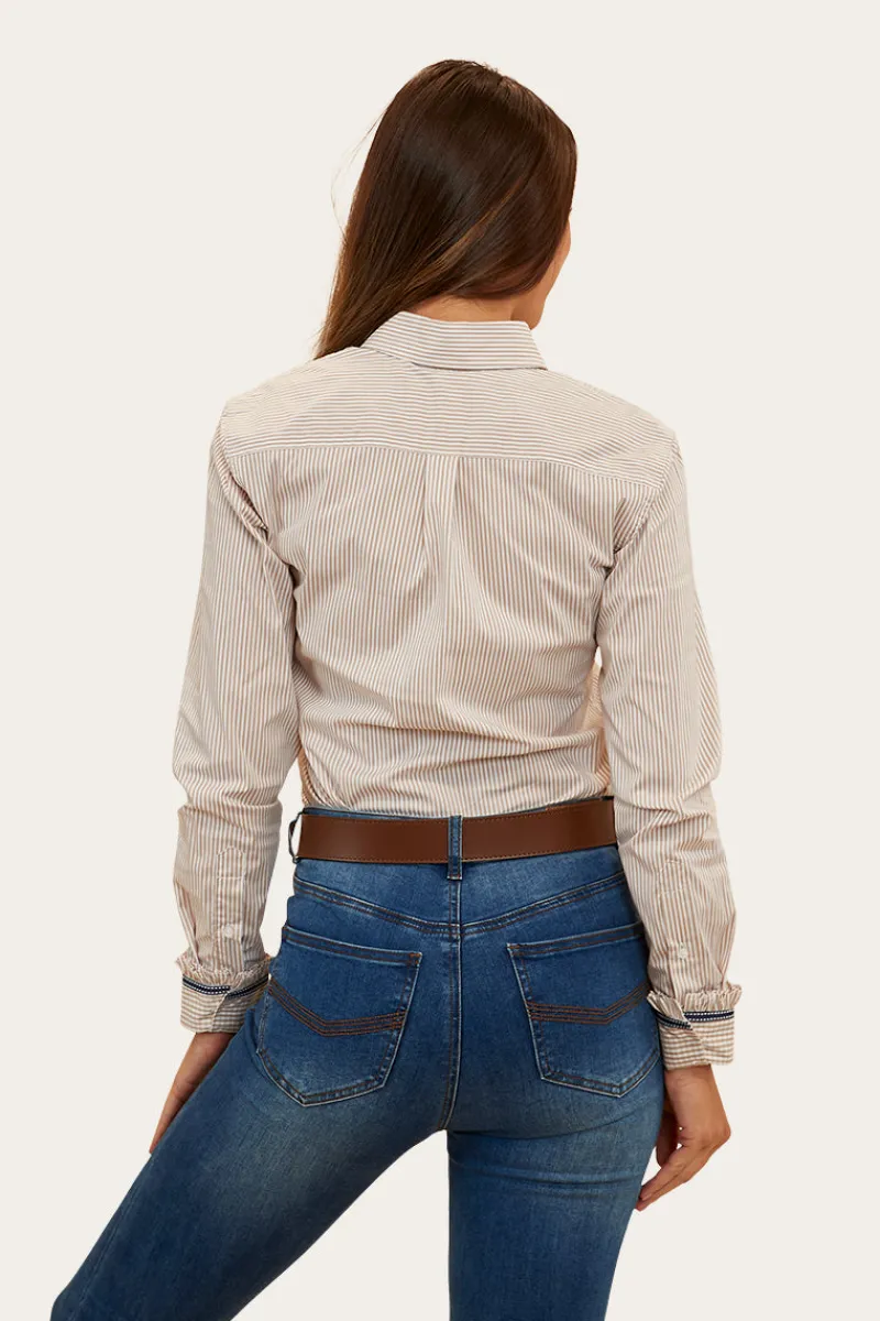 Sale Ringers Western Ainsley Womens Dress Shirt - Dark Sand