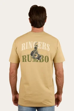Outlet Ringers Western Aint My First Rumbo Stock Fit T-Shirt - Pale Olive