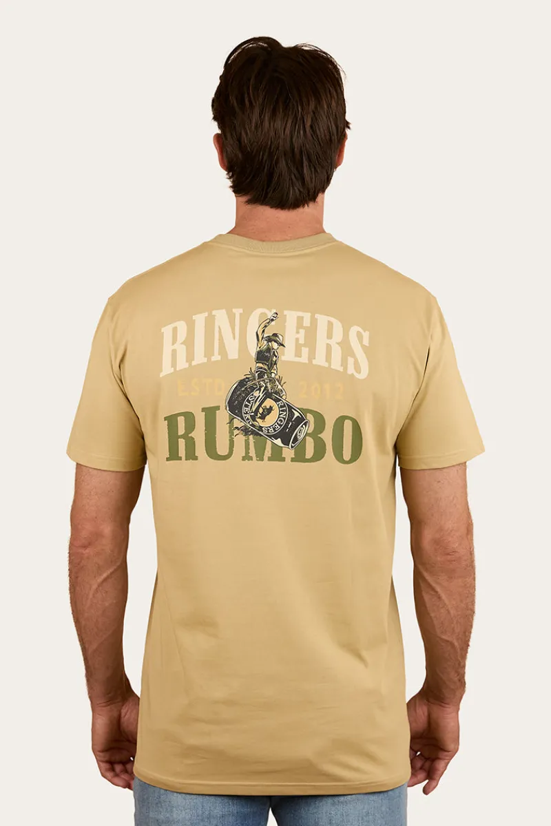 Outlet Ringers Western Aint My First Rumbo Stock Fit T-Shirt - Pale Olive