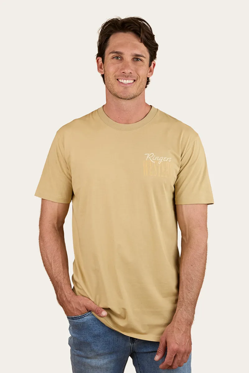 Outlet Ringers Western Aint My First Rumbo Stock Fit T-Shirt - Pale Olive