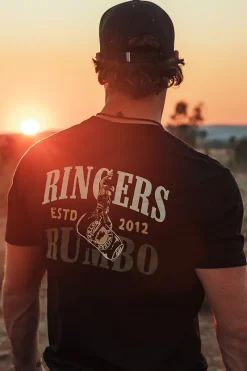 Discount Ringers Western Aint My First Rumbo Stock Fit T-Shirt - Black