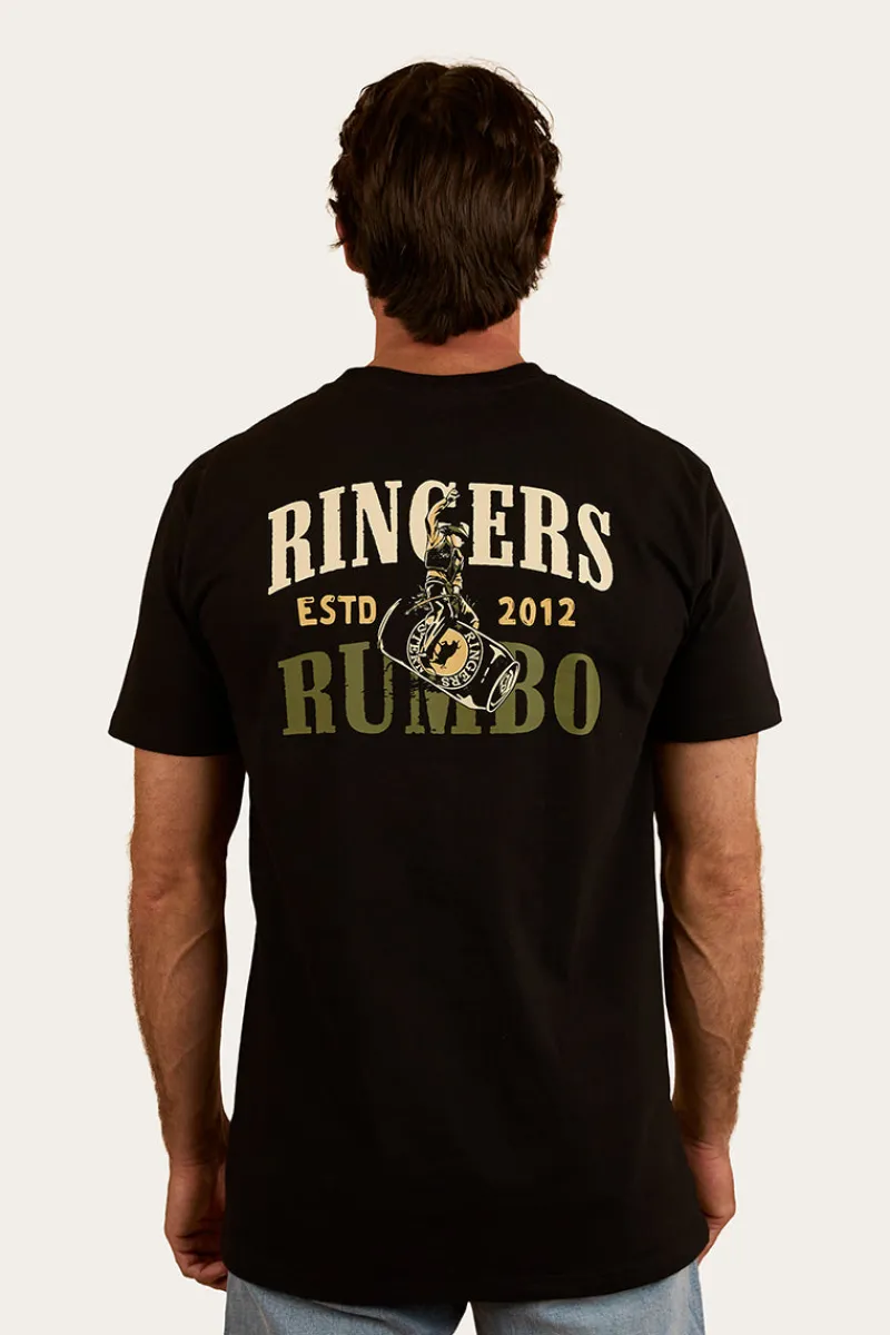 Discount Ringers Western Aint My First Rumbo Stock Fit T-Shirt - Black