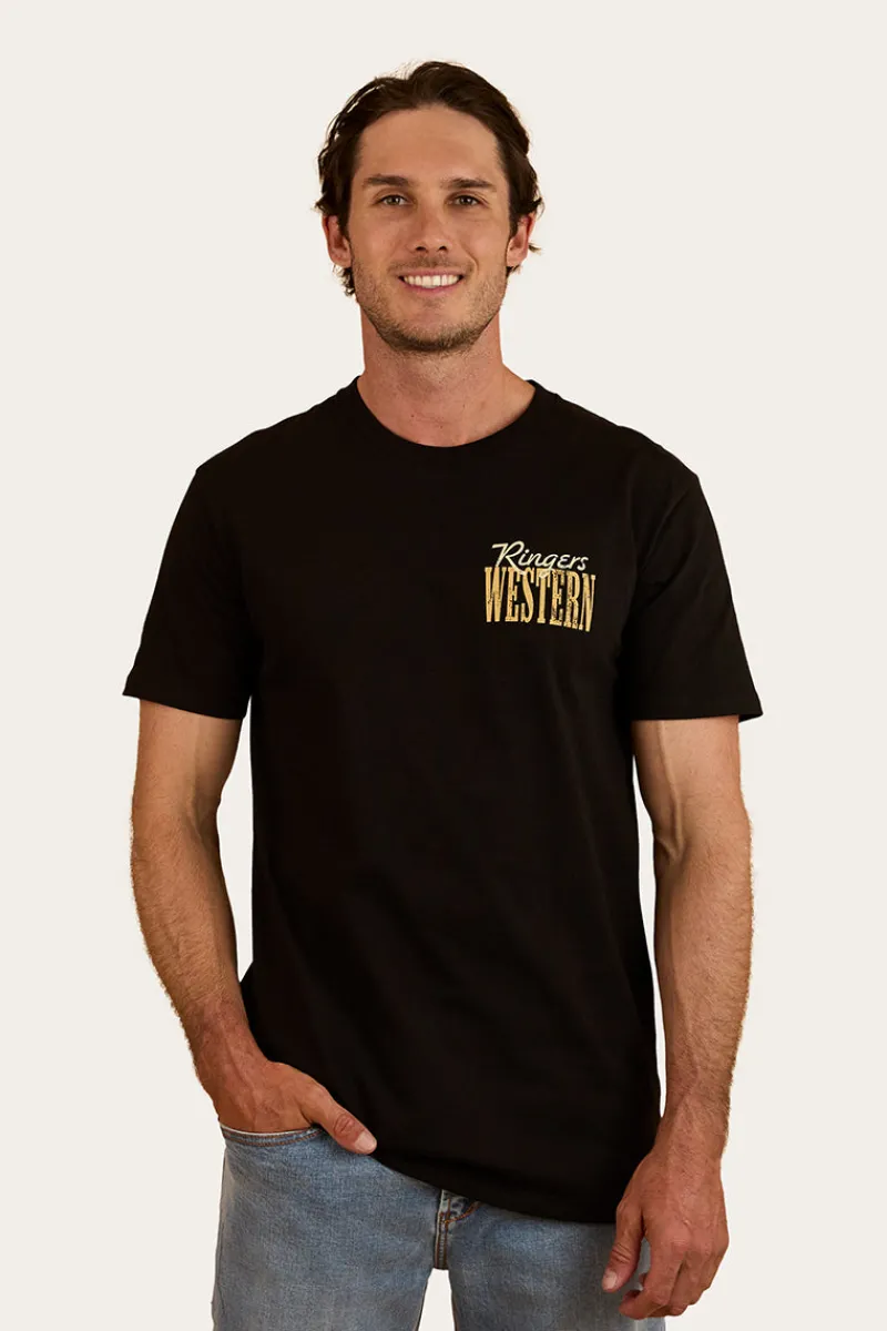 Discount Ringers Western Aint My First Rumbo Stock Fit T-Shirt - Black