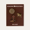 Hot Ringers Western Ambrose Pin Set - Antique Gold