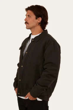 Hot Ringers Western Anvil Mens Jacket - Washed Black