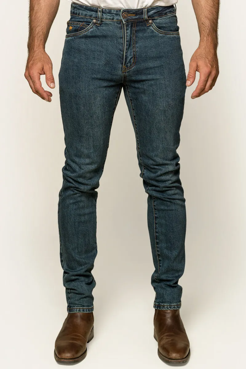 Outlet Ringers Western Austin Mens Slim Fit Jeans - True Blue