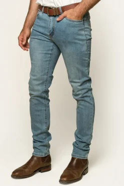 Best Ringers Western Austin Mens Slim Fit Jeans - Vintage Light Blue