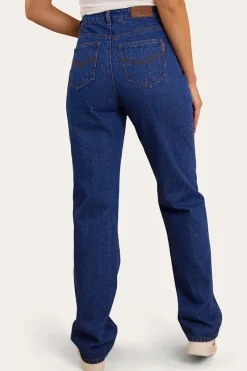 Outlet Ringers Western Autumn Womens Straight Leg Jean - True Blue