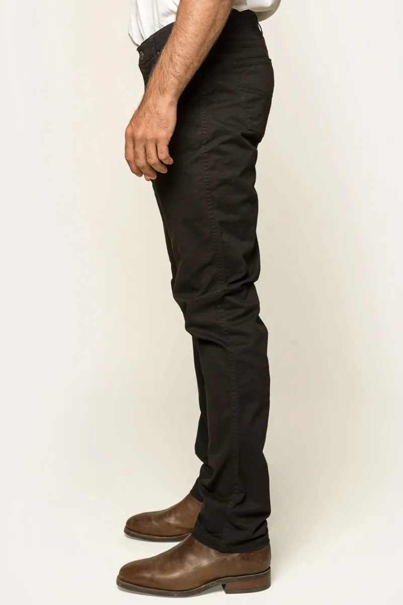 Hot Ringers Western Avondale Mens 5 Pocket Stretch Drill Jeans - Black