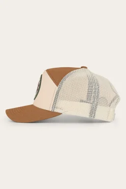 Ringers Western Axel 7 Panel Cap - Beige / Clay
