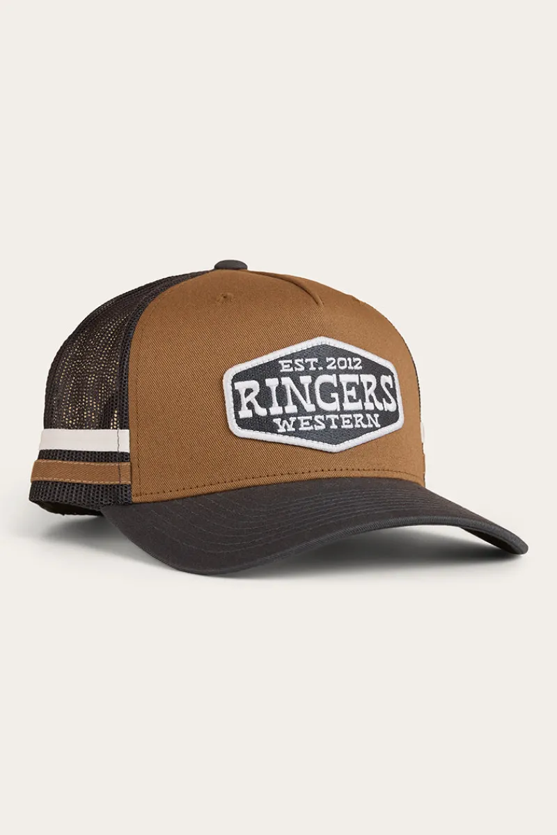 Hot Ringers Western Banks Trucker Cap - Clay