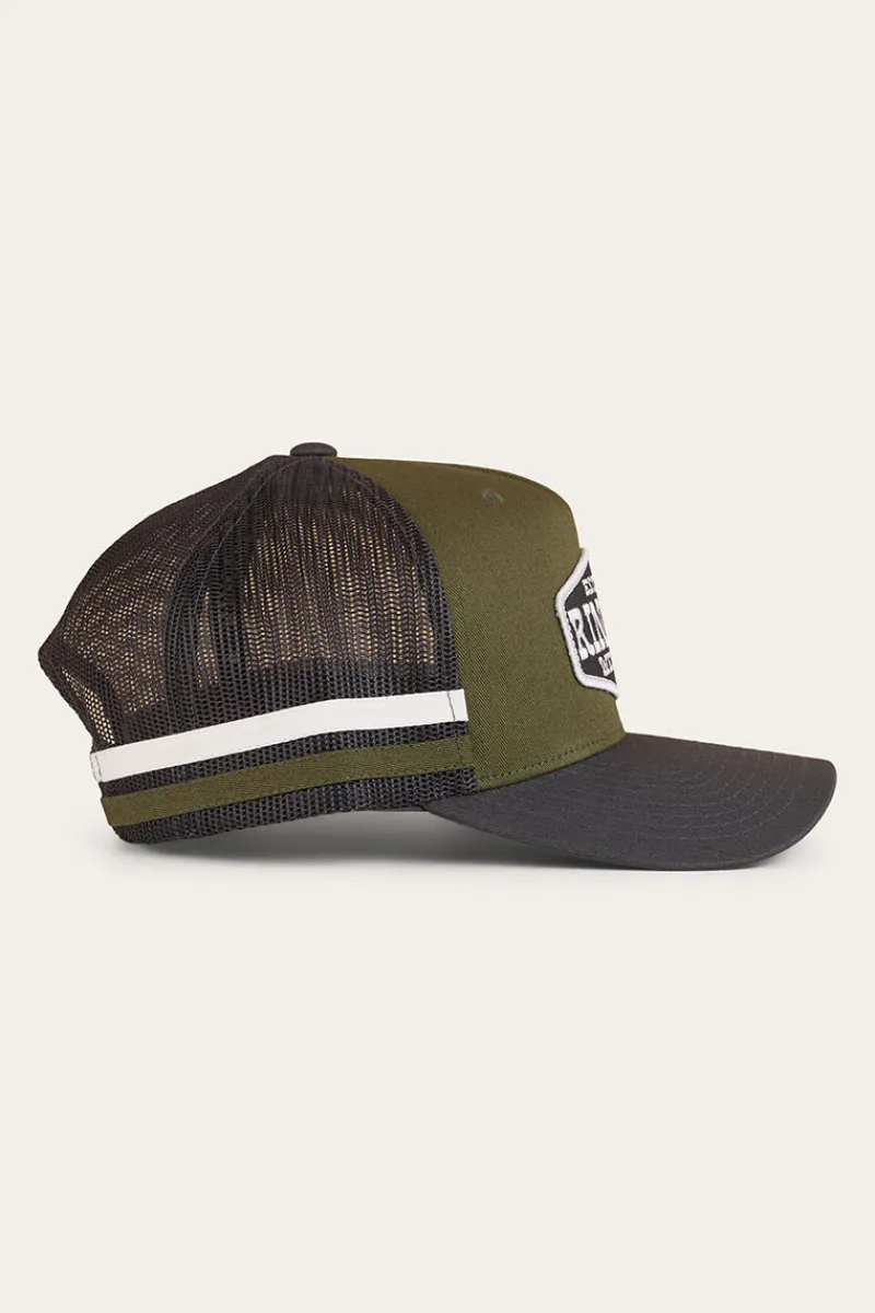 New Ringers Western Banks Trucker Cap - Military Green
