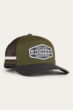 New Ringers Western Banks Trucker Cap - Military Green