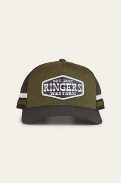New Ringers Western Banks Trucker Cap - Military Green