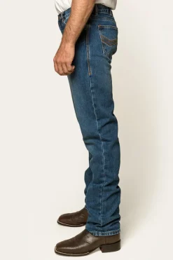 Discount Ringers Western Barrington Mens Slim Fit Jean - Dark Wash Blue