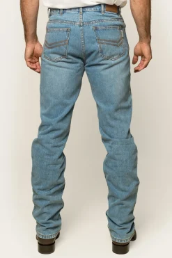 Outlet Ringers Western Barrington Mens Slim Fit Jean - Light Wash Blue