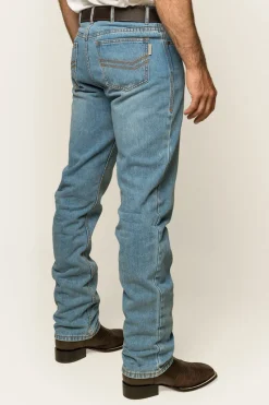Outlet Ringers Western Barrington Mens Slim Fit Jean - Light Wash Blue