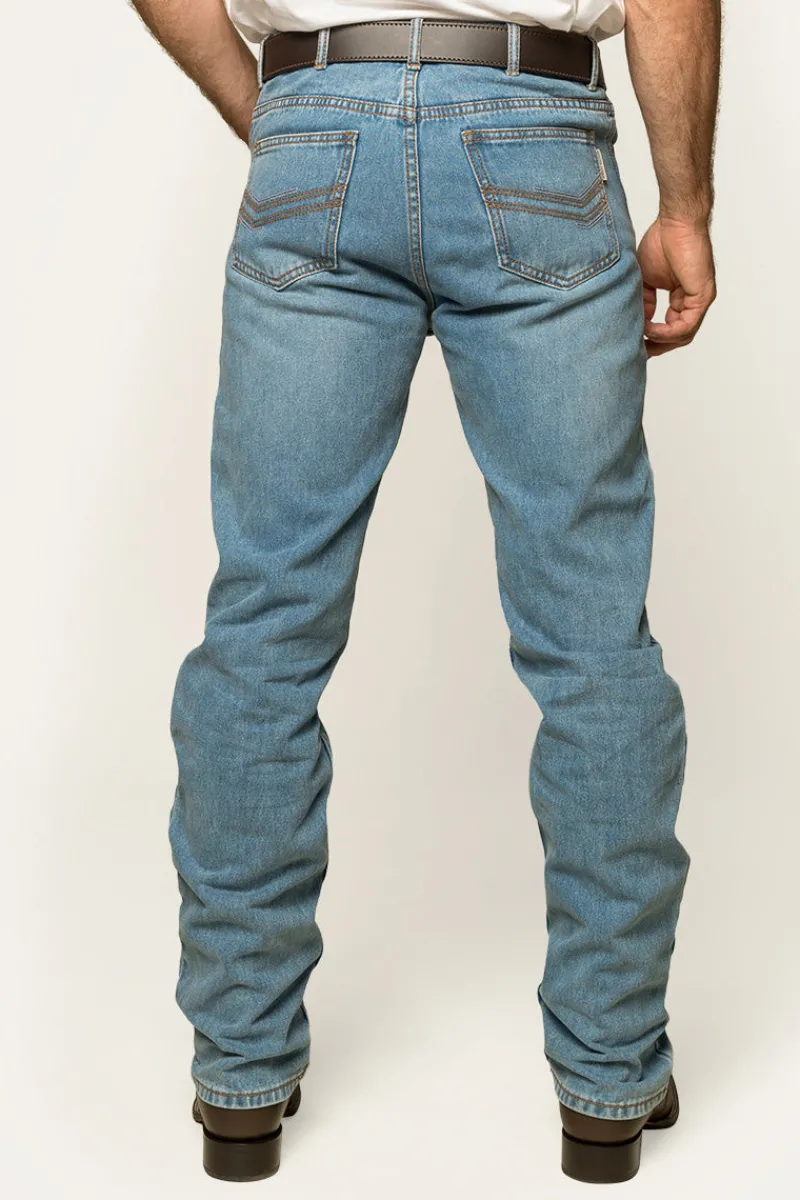 Outlet Ringers Western Barrington Mens Slim Fit Jean - Light Wash Blue