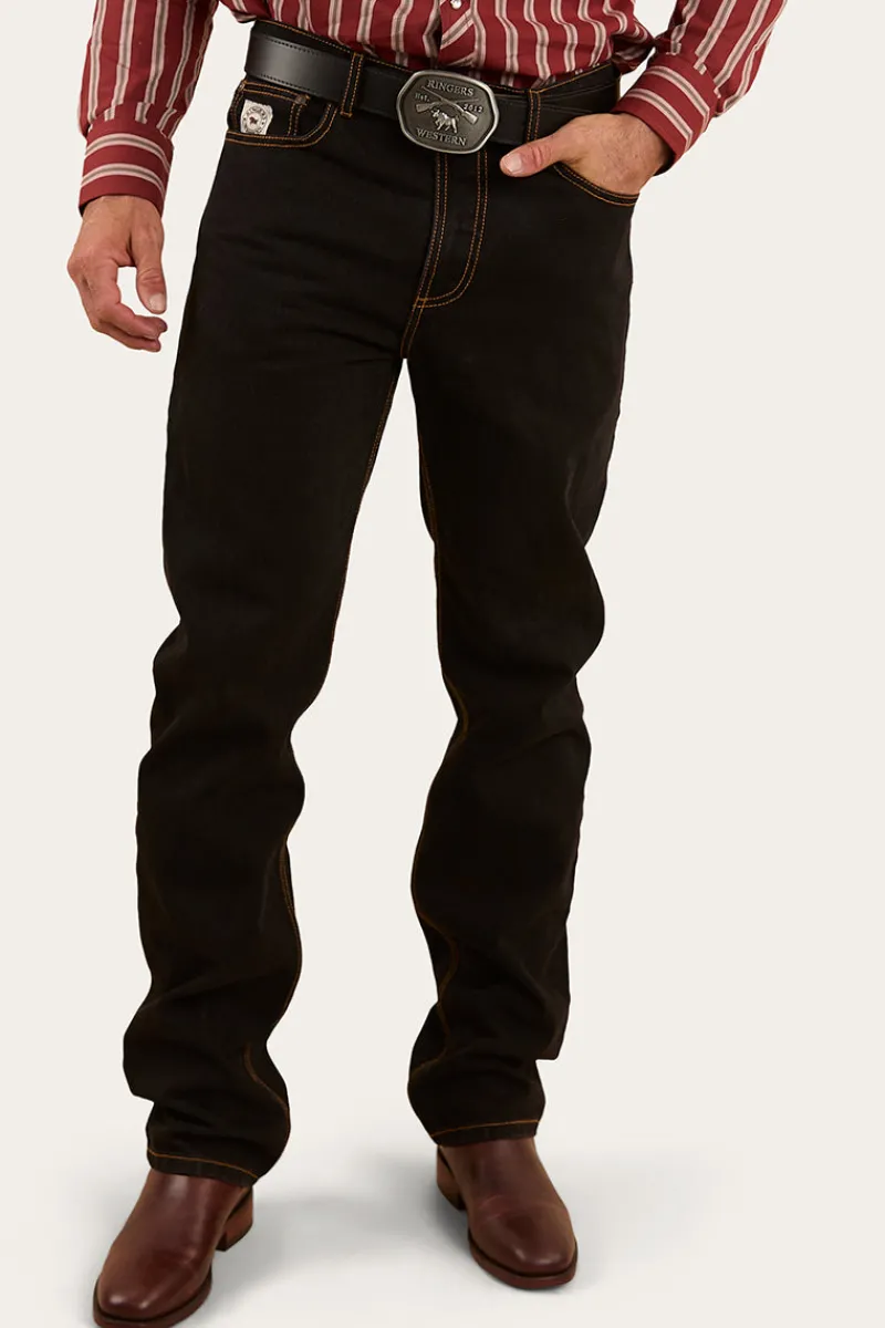 Clearance Ringers Western Barrington Mens Slim Fit Jean - Black