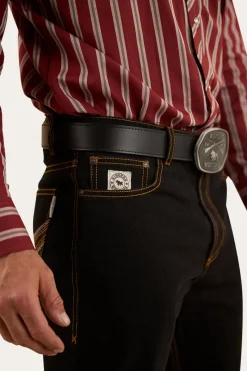 Clearance Ringers Western Barrington Mens Slim Fit Jean - Black