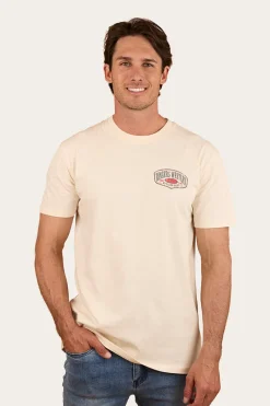 Sale Ringers Western Bars Best Mens Stock Fit T Shirt - Off White