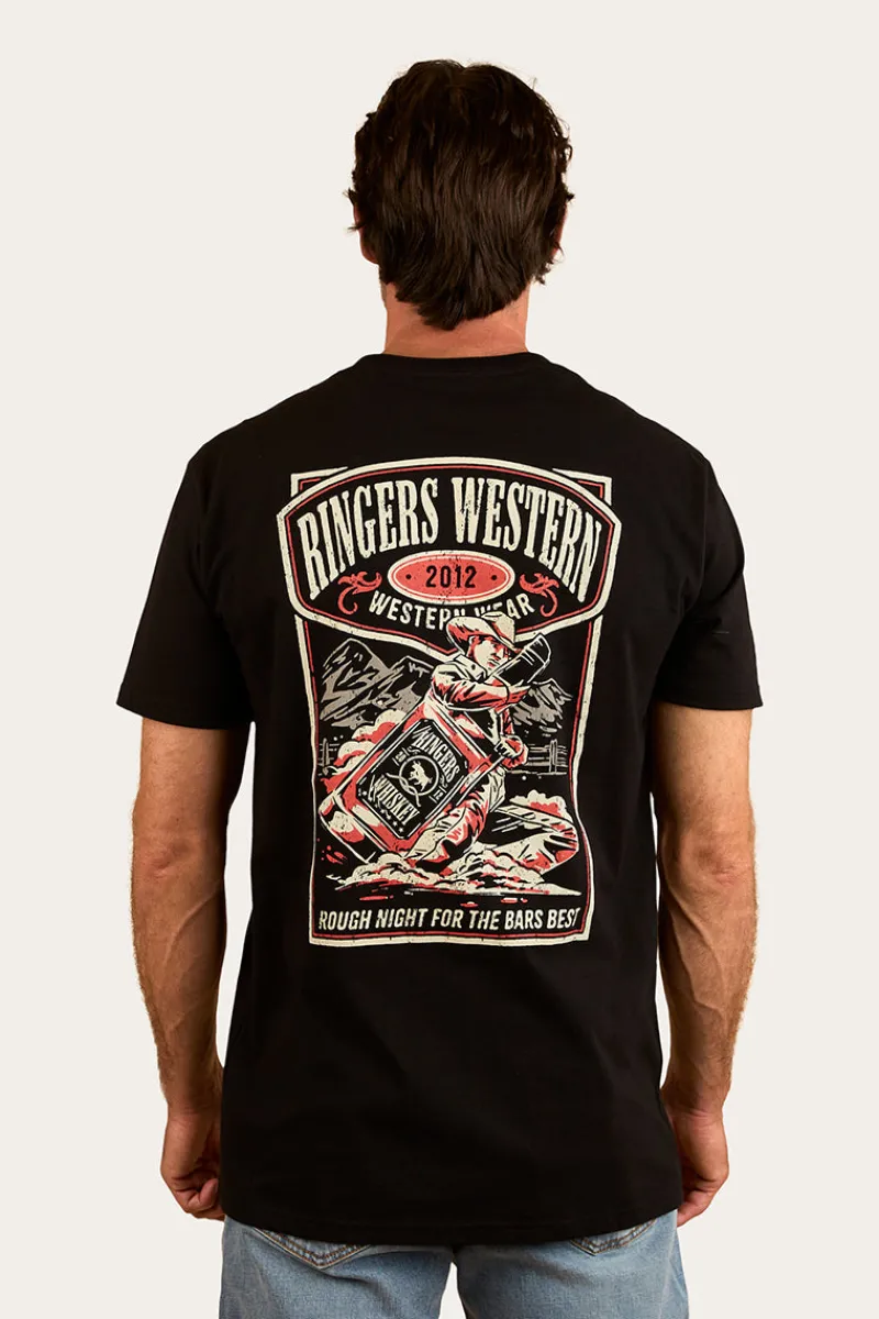 Sale Ringers Western Bars Best Mens Stock Fit T-Shirt - Black