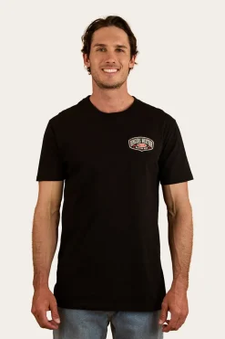 Sale Ringers Western Bars Best Mens Stock Fit T-Shirt - Black