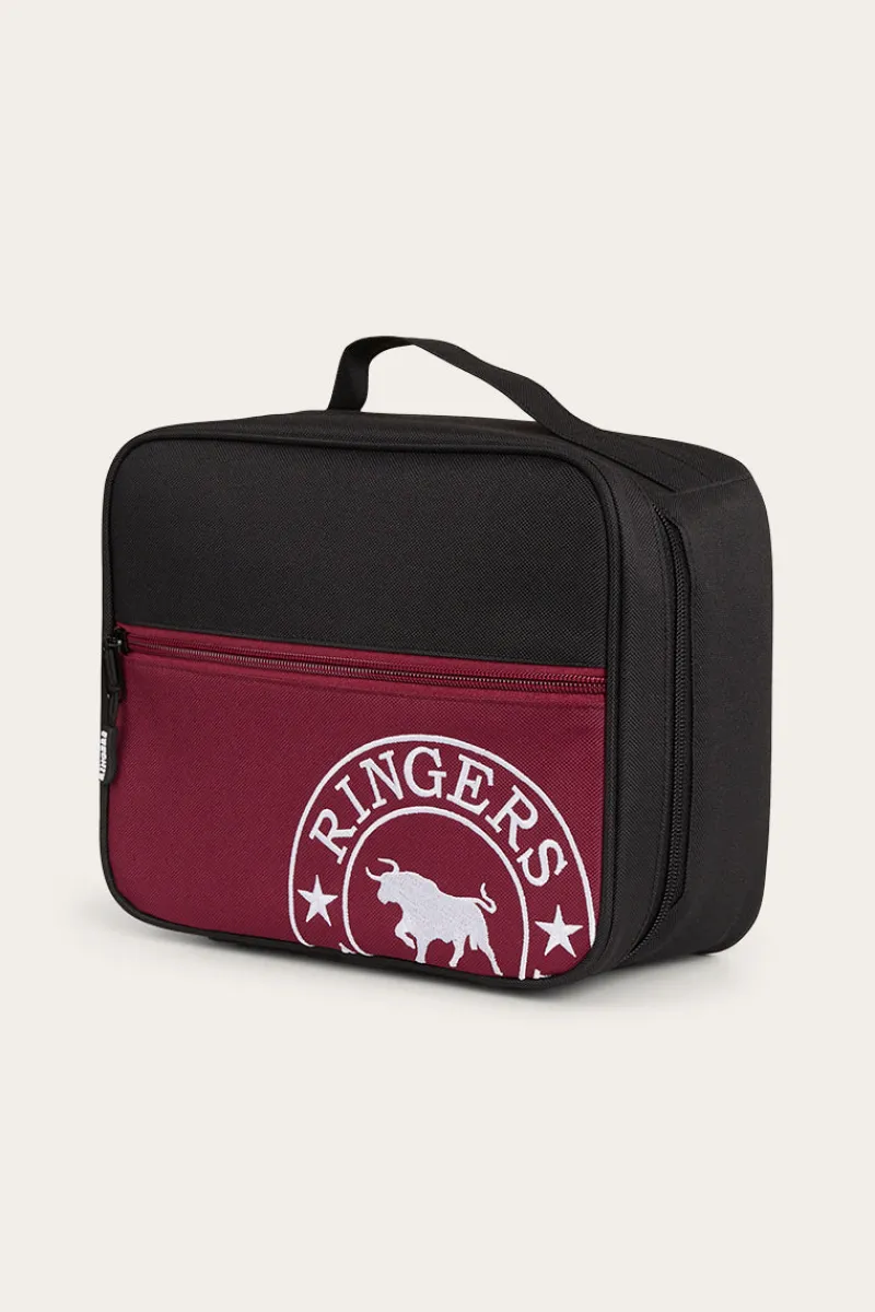 New Ringers Western Baxter Lunch Box - Burgundy/Black