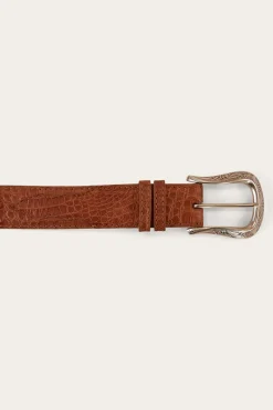 Best Ringers Western Beaumont Belt - Croc Tan