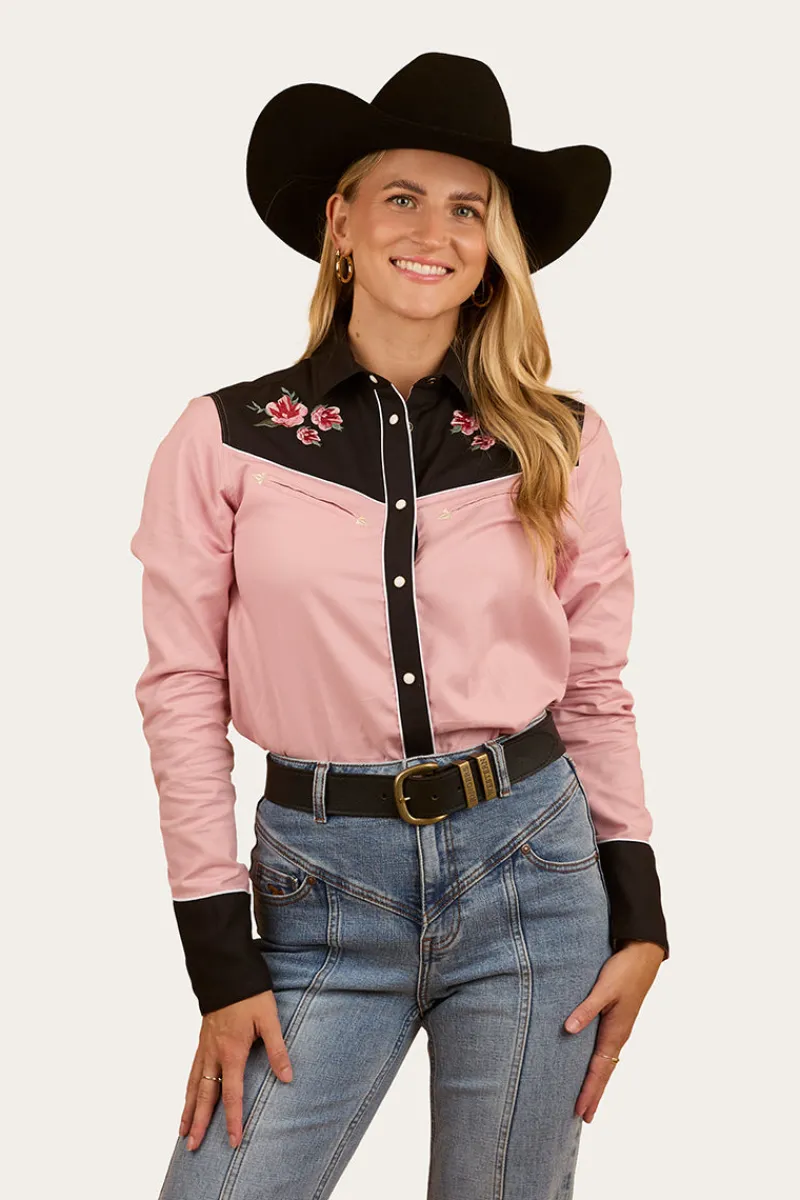Online Ringers Western Bellingen Womens Western Shirt - Rosey Pink