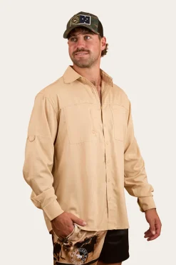 Ringers Western Bennetts Unisex Fishing Shirt - Dark Sand