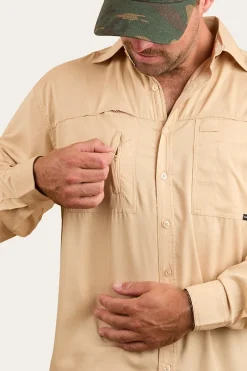 Ringers Western Bennetts Unisex Fishing Shirt - Dark Sand