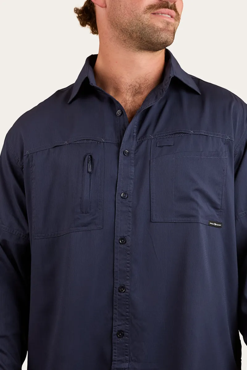 New Ringers Western Bennetts Unisex Fishing Shirt - Navy
