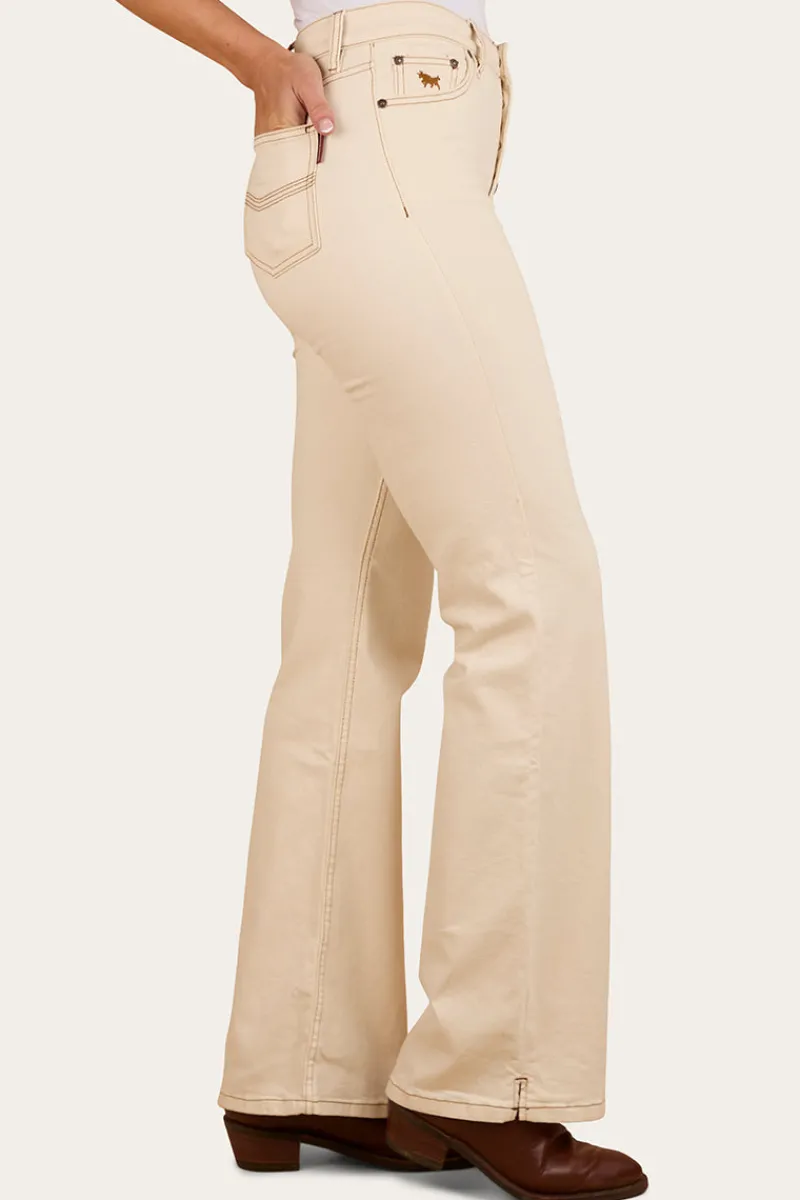Clearance Ringers Western Betsy Womens Highrise Bootleg Jean - Off White