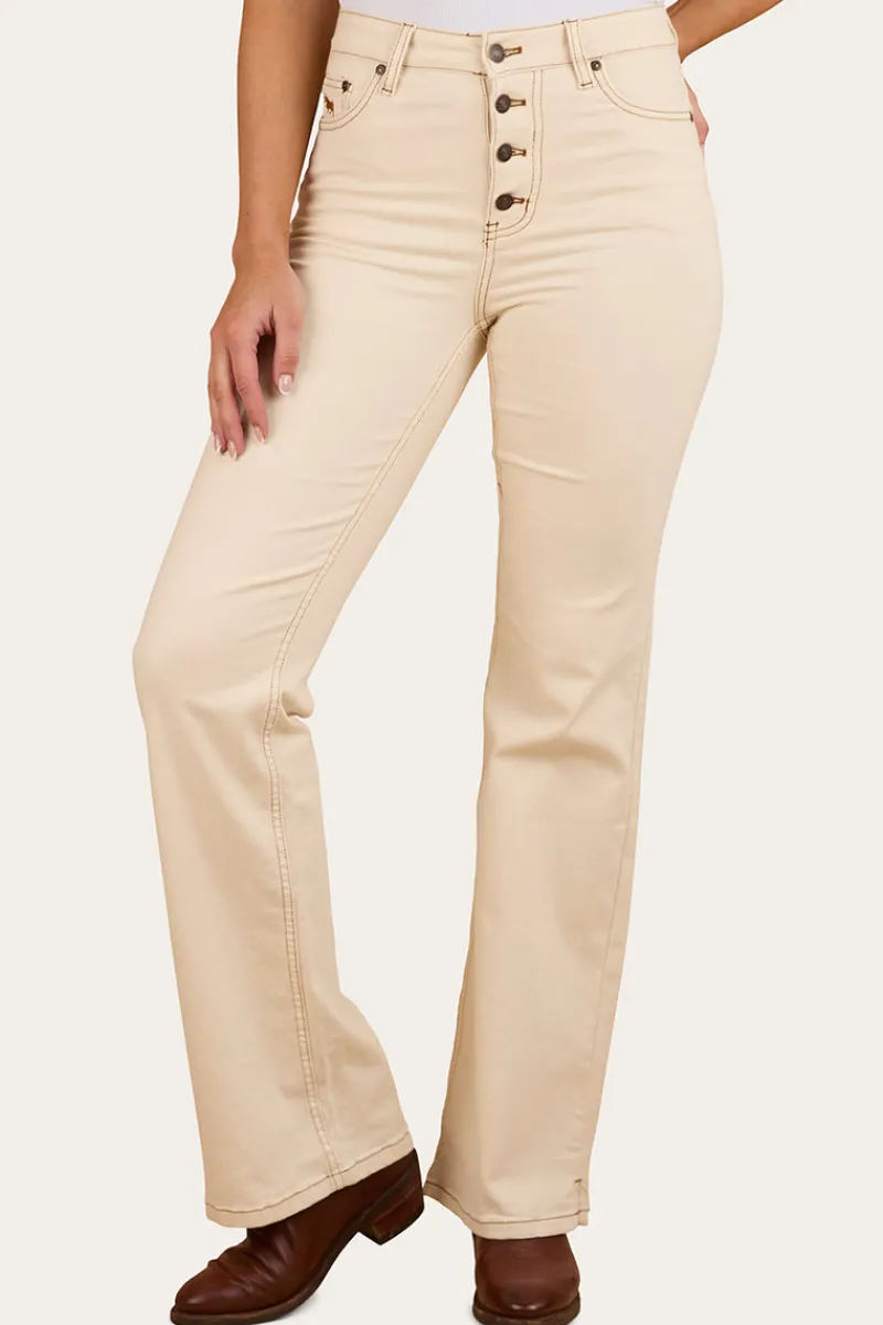 Clearance Ringers Western Betsy Womens Highrise Bootleg Jean - Off White