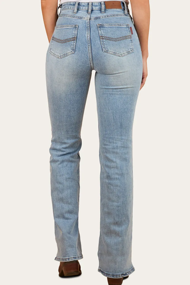 Clearance Ringers Western Betsy Womens High-Rise Bootleg Jeans - Light Blue