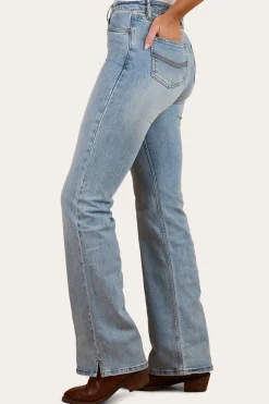 Clearance Ringers Western Betsy Womens High-Rise Bootleg Jeans - Light Blue