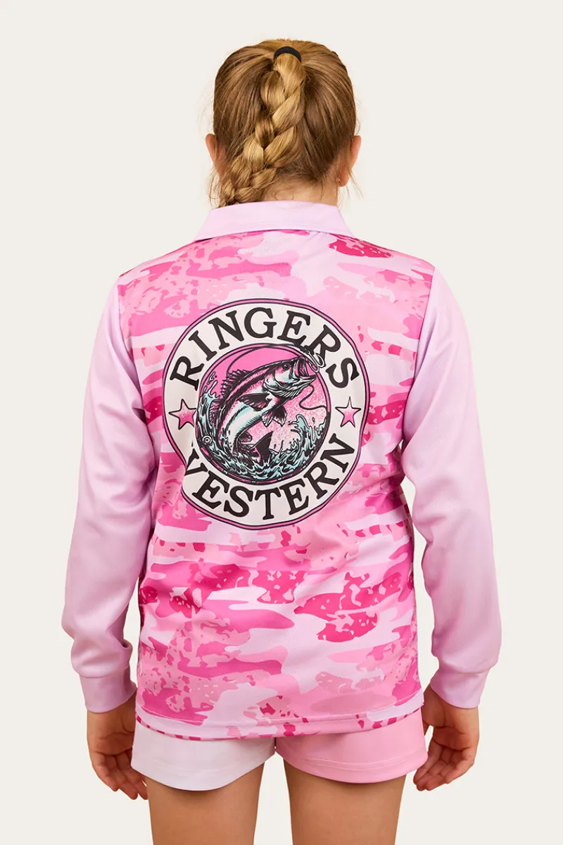 Online Ringers Western Big Catch Kids Fishing Jersey - Ballet Pink