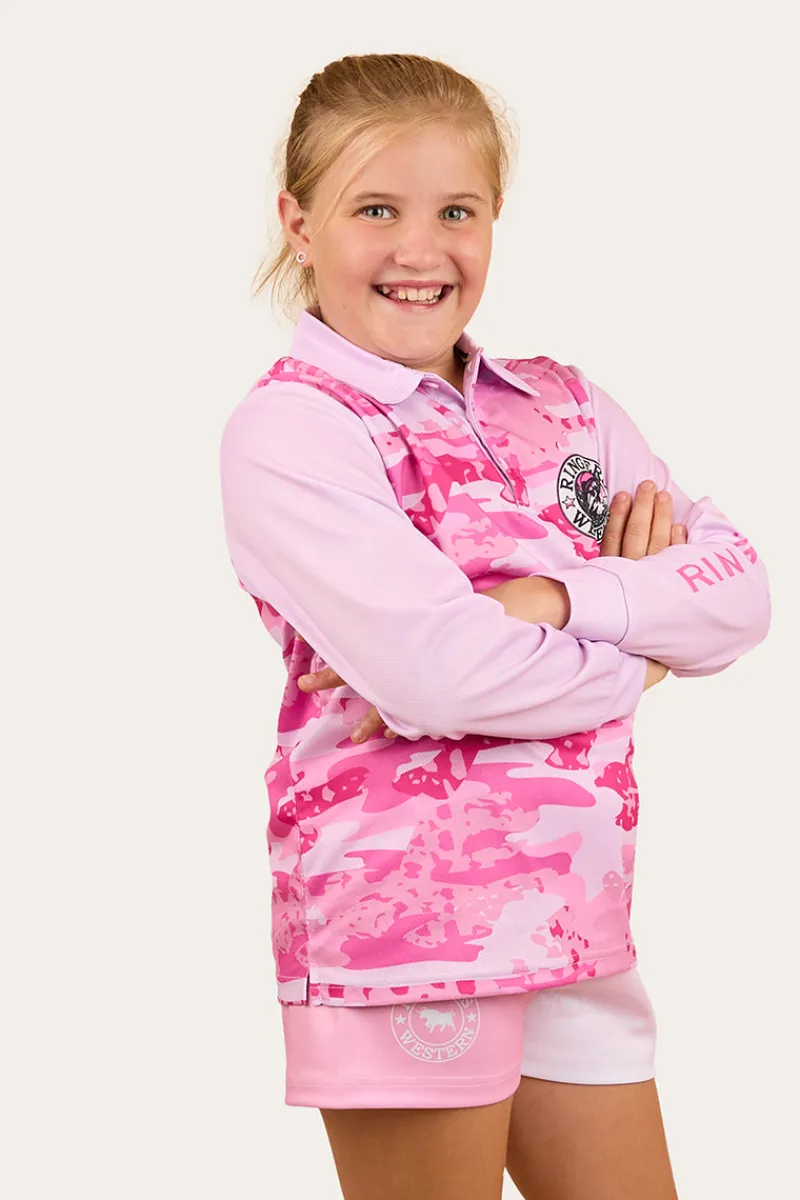 Online Ringers Western Big Catch Kids Fishing Jersey - Ballet Pink