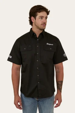 Best Ringers Western Big Rig Mens Short Sleeve Dress Shirt - Charcoal