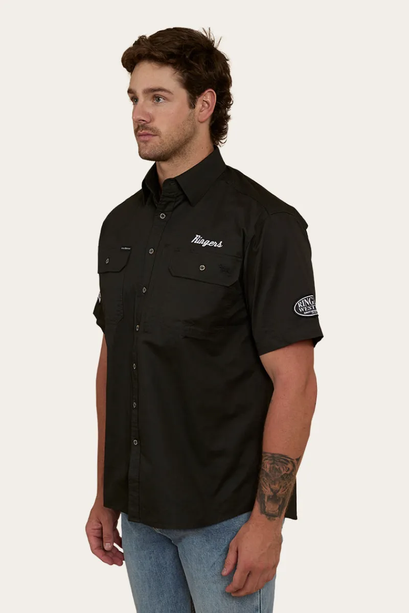Best Ringers Western Big Rig Mens Short Sleeve Dress Shirt - Charcoal