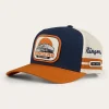 Best Ringers Western Big Rig Trucker Cap - Navy / Burnt Orange