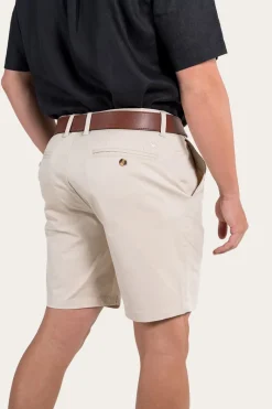 Hot Ringers Western Bingara Mens Chino Short - Bone