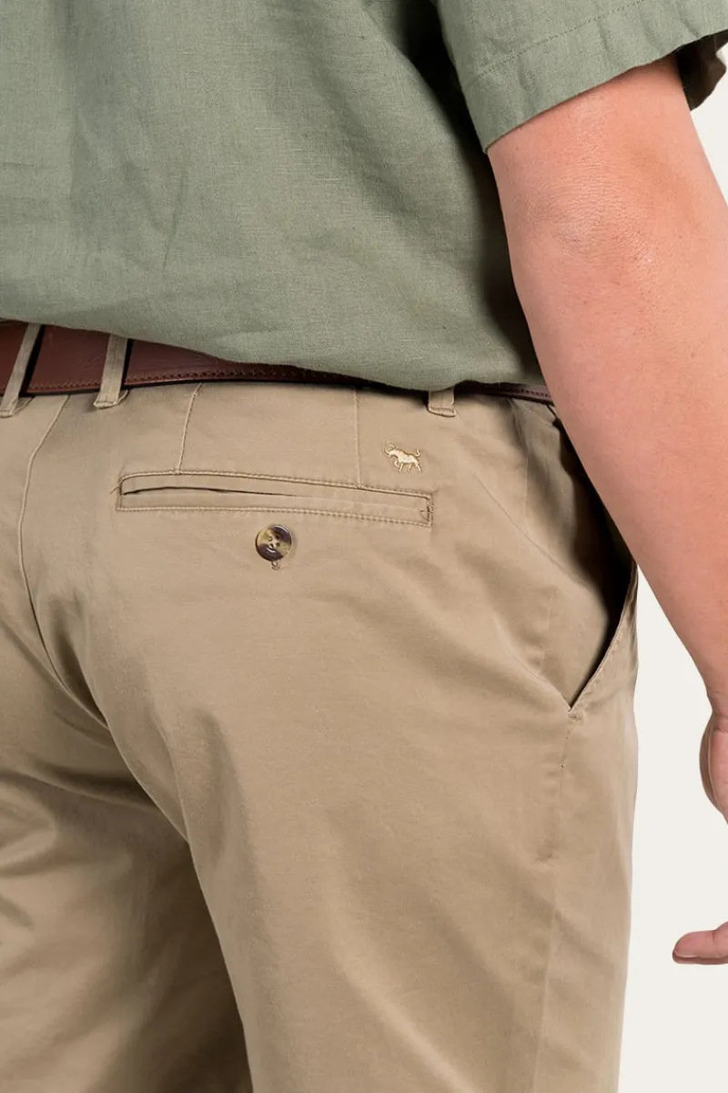 Ringers Western Bingara Mens Chino Short - Clay