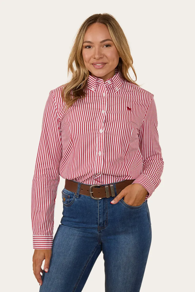 Best Ringers Western Birdsville Womens Semi Fitted Dress Shirt - Red