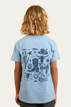 New Ringers Western Boot Scootin Kids Classic Fit T-Shirt - Dusk
