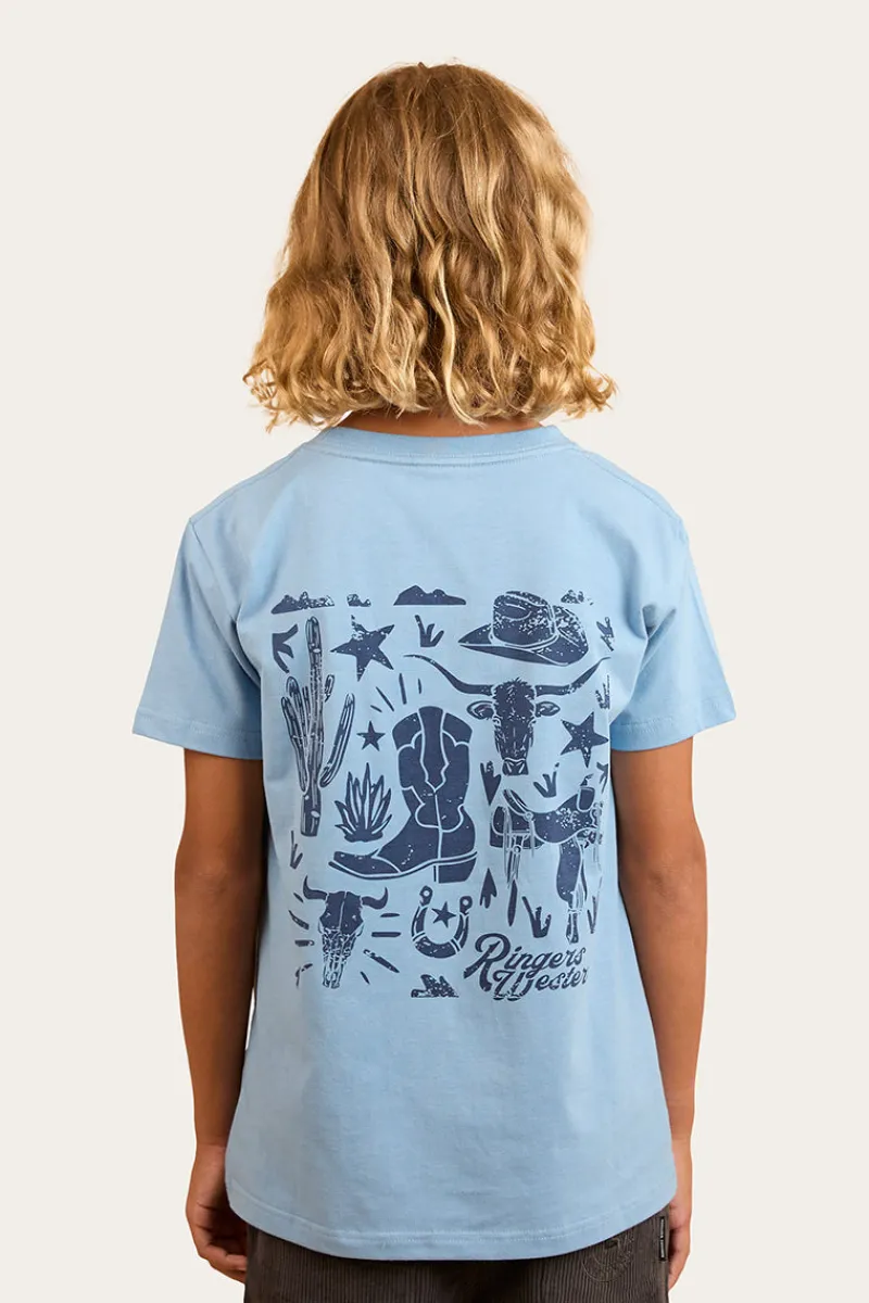 New Ringers Western Boot Scootin Kids Classic Fit T-Shirt - Dusk