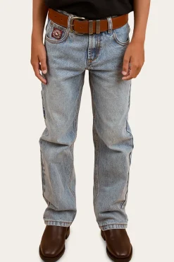 Best Ringers Western Buckland Kids Relaxed Jean - Light Wash Blue