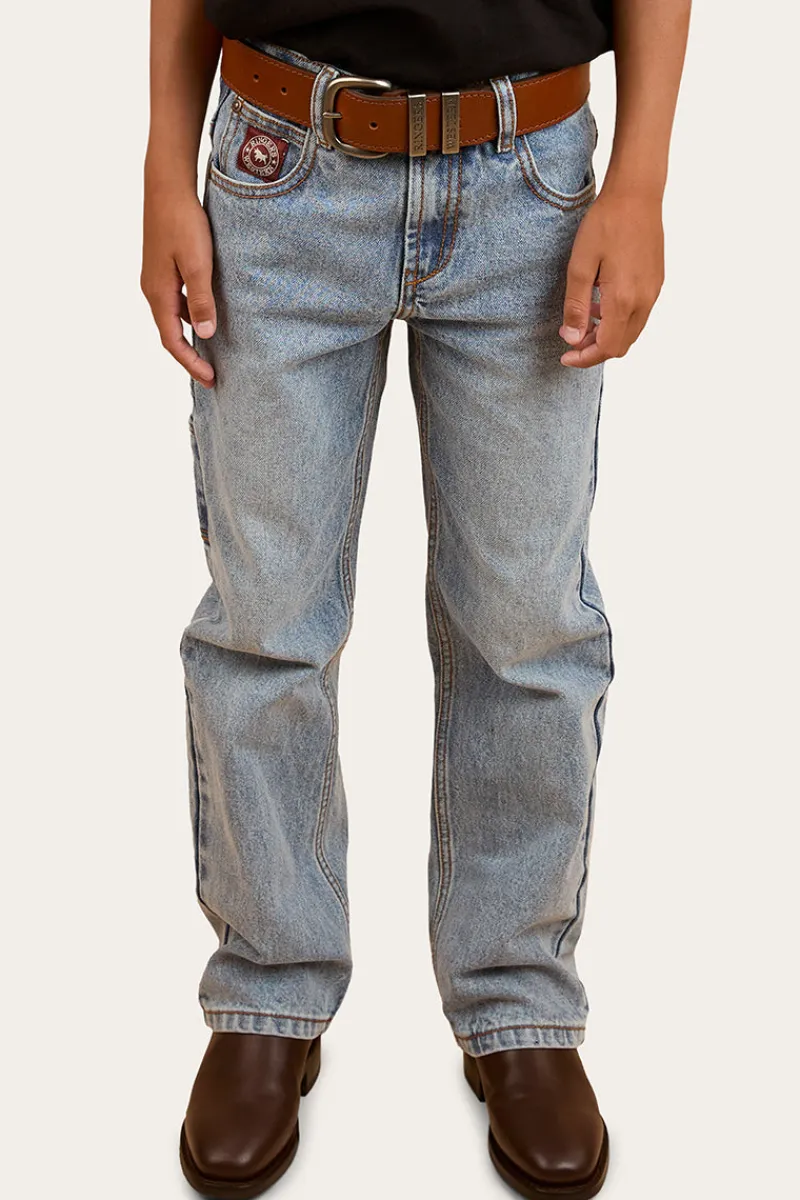 Best Ringers Western Buckland Kids Relaxed Jean - Light Wash Blue